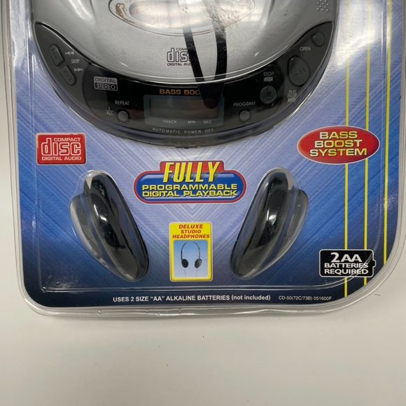 Lenoxx Sound CD-50 Programmable Compact Disc Player with Headphones NEW Sealed - Picture 5 of 7